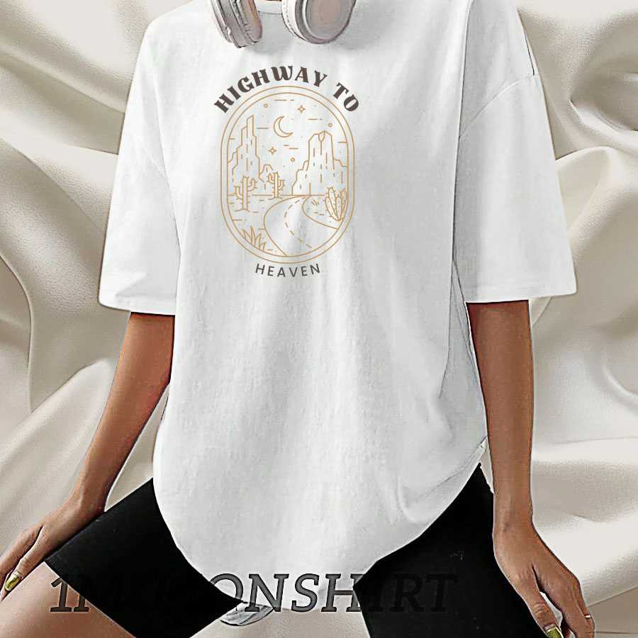 Highway To Heaven T-Shirt Trendy Christian Faith Tee